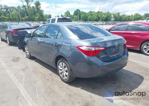2015 Toyota Corolla Le z USA, uszkodzony, nr VIN 2T1BURHE0FC306499